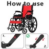 DWJSYXEI Wheelchair Brake Handle Cover Replacement, Wheelchair Roller Walker Accessory,