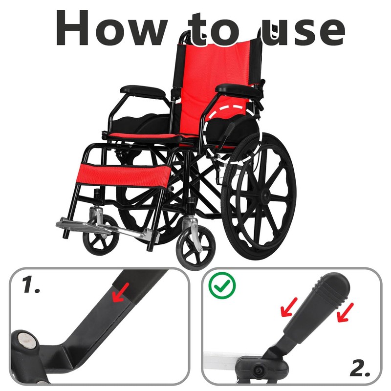 DWJSYXEI Wheelchair Brake Handle Cover Replacement, Wheelchair Roller Walker Accessory,
