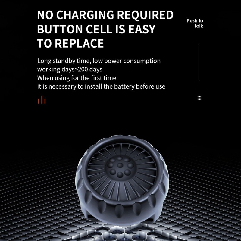 Wireless PTT Button for Zello, Wireless Bluetooth 5.0 Button, IP67