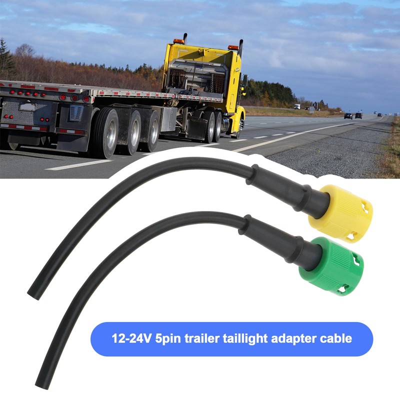 OTOTEC 4Pcs Trailer Rear Light Connector 5 Pin Connector Cable