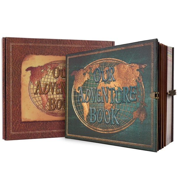 JIMBON JIMBON Personalised Photo Album, Our Handmade Adventure Book, Large