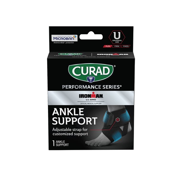 CURAD Performance Series IRONMAN Ankle Support, Wrap-Around, Universal