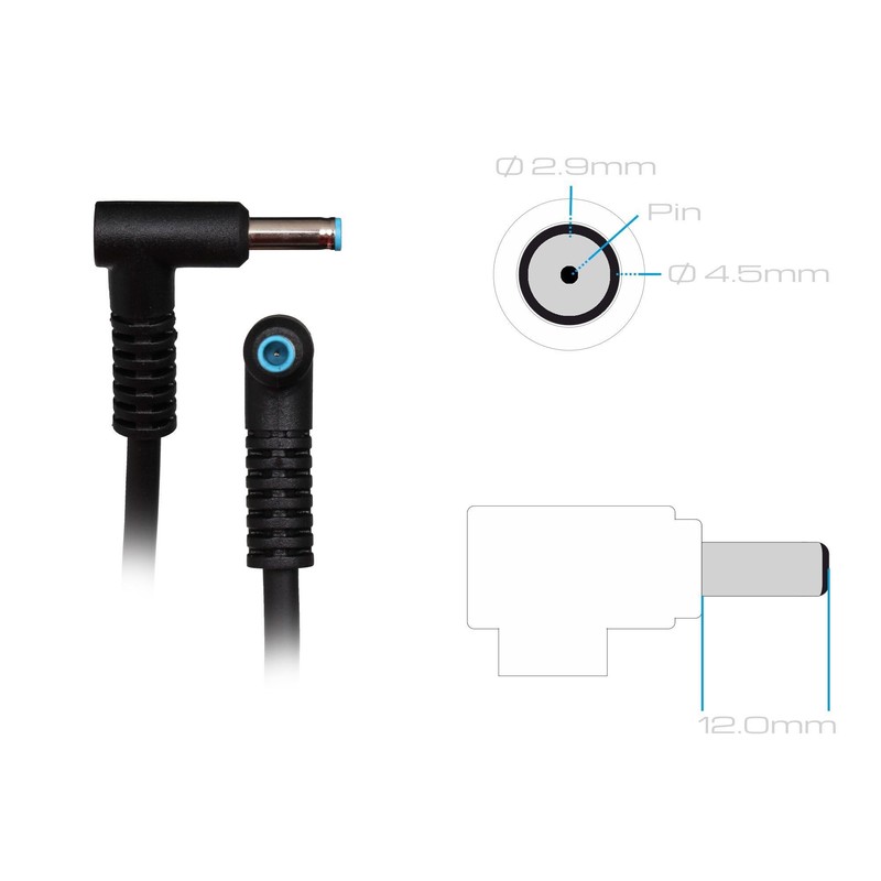 HP AC-Adapter 45 Watt original for Hewlett Packard Envy 13-d000