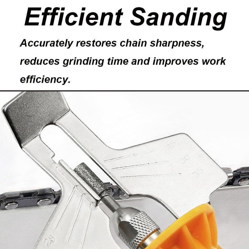SEIWEI Chainsaw Sharpening Attachment Kit, Chainsaw Sharpener Guide Drill Adapter