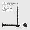 Pack of 50 Drywall Black Phosphate Carbon Steel 3.5 x