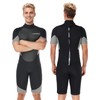 Lansru Shorty Wetsuits for Men - 2mm Upgraded CR Neoprene