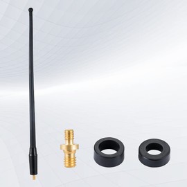 POBADY 14IN Vehicle Short Flexible Rubber Antenna 36.5CM Car Antenna Mast Replacement for Car Radio FM/AM