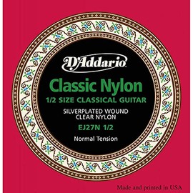 D'Addario EJ27N-1/2 tirant normal - Jeu de cordes pour guitare classique 1/2