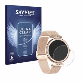 Savvies 6 Pack Screen Protector compatible with Bekomiya Smartwatch 1.19" Protection Film Clear
