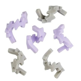 Conair Heatless Z-Shaped ZigZag Foam Hair Rollers, Assorted Colors, 6-Pieces