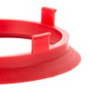 LST 4 x red centre spacer rings for alloy wheels,