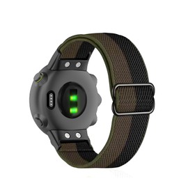 Compatible with Garmin Forerunner 45 Nylon Elastic Band, Solo Loop Women Men,Replacement Watch Strap for SmartWatch Forerunner 45 Sport Adjustable Watchband (Mix-A)