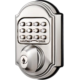Keyless Entry Keypad Deadbolt Door Lock, Zinc Alloy Sabbath Lock Commercial Grade 1 Rekeyable 100% Mechanical Shabbos Lock- No Risk of Low Power, Compatible W/ SC1 Keyways