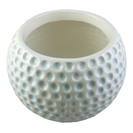 Accents & Occasions Ceramic Golf Ball Planter or Flower Arrangement Vase, 3-3/4-Inch