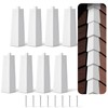 Therwen 8 Pcs Aluminum Siding Corners 8 Inch Outside White