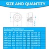 1/4-20 Inch Nylon Insert Hex Lock Nuts,Hincell 60pcs 304 Stainless