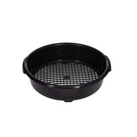 Garden Sieve Riddle Large Plastic Round -Riddler Soil Sifter Mesh - Premium Quality Riddle Sieve Mesh Soil Sifter Hand Tool (Black)