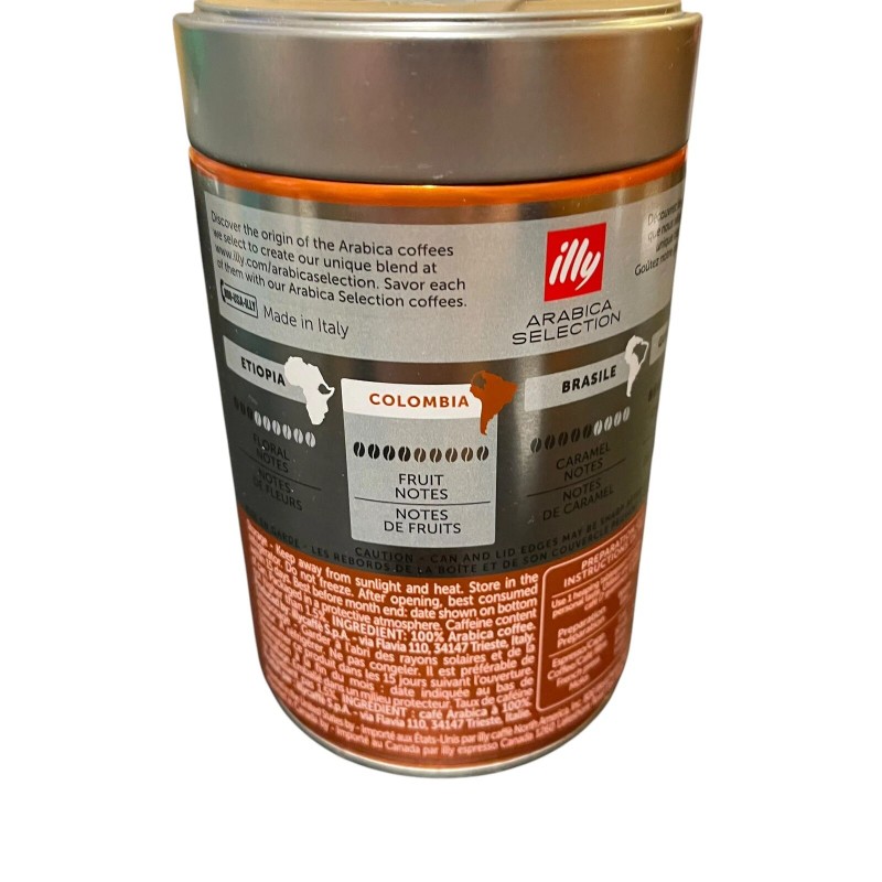 illy Coffee Arabica Selection Whole Bean Colombia Single Origin 8.8