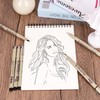 Toptime Fineliner Pens, 6 Pack Micro Pen Black Fine Tips