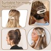 5 PCS Flat Hair Clips, Medium Lay Flat Claw Clips