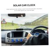 FUNOMOCYA Tiny Solar Car Clock Auto Digital Calendar Car Thermometer