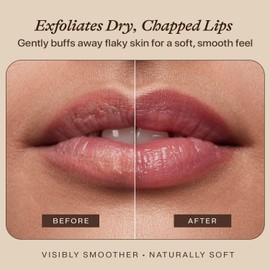 USDA Organic Lip Scrub Vanilla - USA Made with Natural Ingredients, Stocking Stuffers for Mom & Wife, Sugar Scrubber Exfoliator for Dry Lips, Small Stocking Stuffers for Women & Teenage Girls