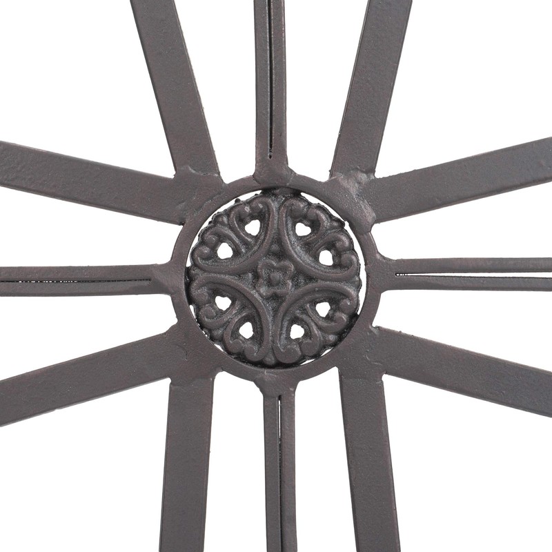 Dicksons Medallion Open Black 18 Inch Metal Decorative Hanging Wall