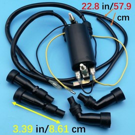 Tuzliufi Ignition Coil Compatible with Honda CA CB 160 175 200 350 400 450 500 550 600 650 750 900 919 1000 1100 CB400A CB550F CB650C CB650SC CB750A CB750C CB750F CB750L CB750SC CB900C CB900F Touring Z357