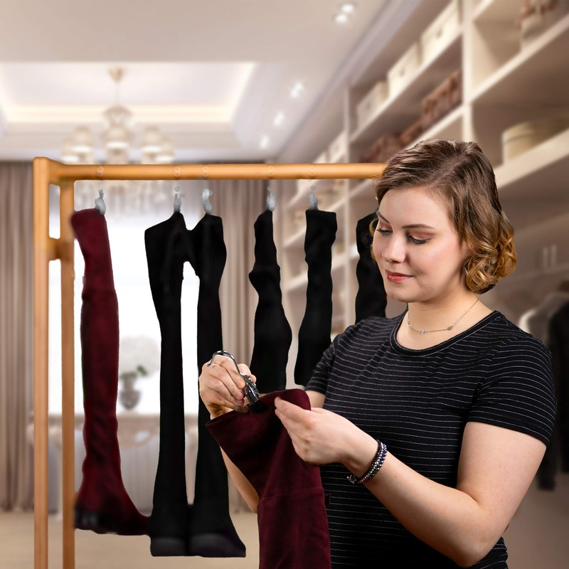 40 x Rubber Boot Clips Boot Hanger Clothes Pegs 360°