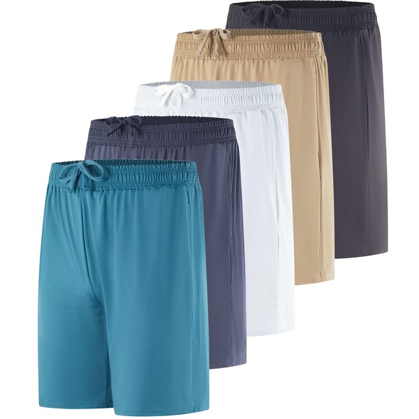 5 Pack Mens Big and Tall Dry Dri Fit 7