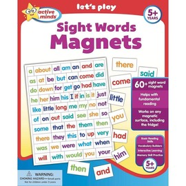 Active Minds Sight Words Magnets - Learn and Practice Language Building Skills needed for Reading (Ages 5 and Up) Pamphlet – May 25, 2018