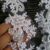 G-RUI 2yard Luxury Beaded Embroidery lace Appliques for Wedding Dresses