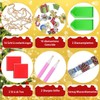 boocooberg 16 x DIY Christmas Diamond Painting Children's Key Pendants,