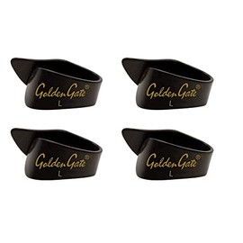 Golden Gate NP-8B-4PK Thumb Picks – Black – Large – 4-Pack