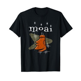 Mid-Century Modern Moai Tiki Vacation Luau T-Shirt T-Shirt