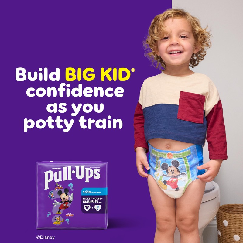 Pull-Ups Boys' Potty Training Pants, Size 2T-3T Training Underwear (16-34