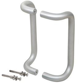 CRL M21741028 10" Clear Anodized Offset Pull Handles Back-to-Back