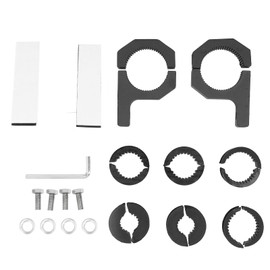 4 Pcs 25‑40mm Bull Bar Clamp Bracket, Roll Cage Light Bracket Crash Bar Clamps Adjustable Guard Tube for Car Modification