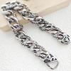 ULLMYYL Men’s Titanium Cuban Link Bracelet, Dragon & Snake Pattern