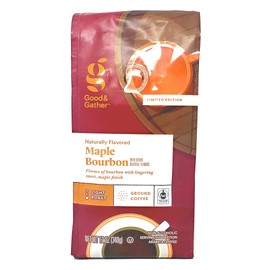 Good & Gather Maple Bourbon Ground Coffee - Limited Edition - 3 Bags - 36 Total Ounces - Non-Alcoholic