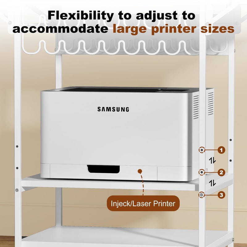 EasyCom 19.7"x46.5" Heat Press Table with 18 Vinyl Roll Holders,