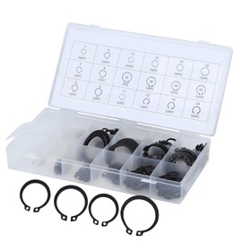 300 Stück 2-32mm E-Clip Snap Circlip Kit, externe Sicherungsring-Sortiment Set, inkl. 300 kleine E-Clips mit Kunststoff-Aufbewahrungsbox