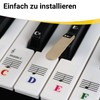 Piano Stickers for 61 Keys Keyboards Transparent and Removable