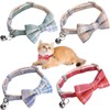 4 PCS Breakaway Cat Collars Cat Collar with Bells Adjustable