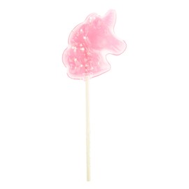 Sparkly Silver Star Pink Unicorn Shape Lollipops, 24Piece, Juicy Watermelon Flavor, Made In Usa