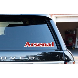 Arsenal North London Window/Bumper Stickers/Decals 2 Pack 8"
