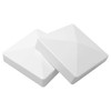 2-Pack Premium Pyramid White Vinyl 5 Inch x 5 Inch
