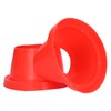 2pcs Car Speaker Waterproof Cover Silica Gel Red Insulation Protective