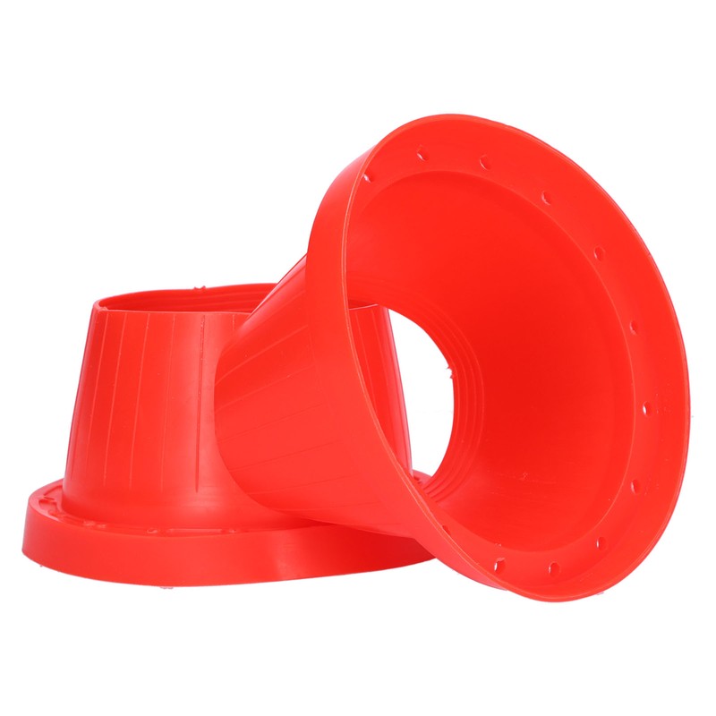 2pcs Car Speaker Waterproof Cover Silica Gel Red Insulation Protective