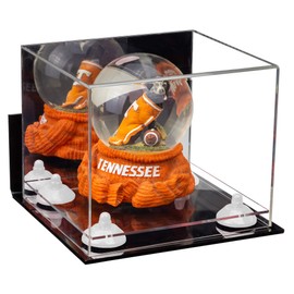 Better Display Cases Versatile Acrylic Display Case - Small Rectangle Box with Mirror, Wall Mount, White Risers and Clear Base 8.75" x 7.75" x 7" (A006-WR)